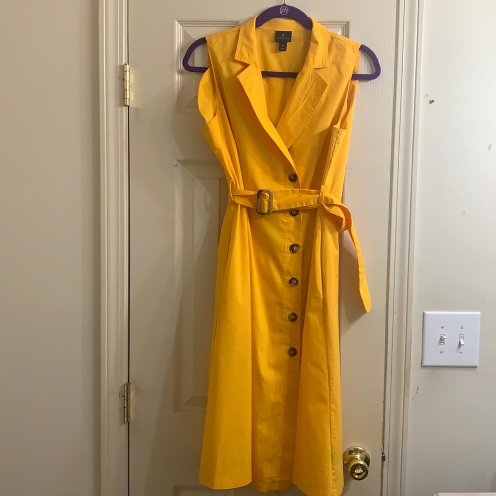 Worthington Yellow Sleeveless Dress